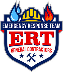 Emergency Response Team Logo Badge Vector