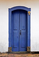 Ancient colonial door in Tiradentes, Minas Gerais, Brazil