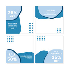social media post templates for discounts, sales and offers. online media content promotions and marketing element. Square photo template for online ads, print flyer, brochures, cards, online ads