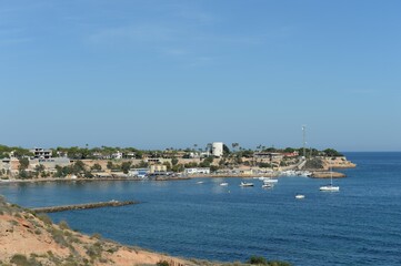 Naklejka na ściany i meble Yacht Marina in Cabo Roig. Costa Blanca. Orihuela. Spain