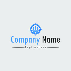 Compass logo vector design with a simple and elegant design is perfect for your business.