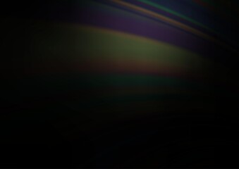 Dark Black vector blurred bright template.