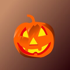 Some badass orange Halloween pumpkin