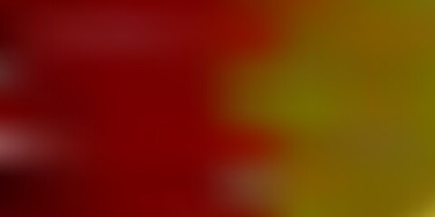 Light red, yellow vector blur backdrop.