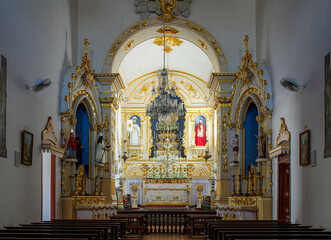Fototapeta na wymiar The Church of Our Lady of the Mercies Interior, São João del Rei, Minas Gerais, Brasil