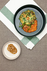 Korean food, korean pancake (Pajeon and Kimchi-jeon).