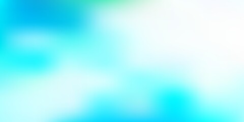 Light blue, green vector abstract blur drawing.