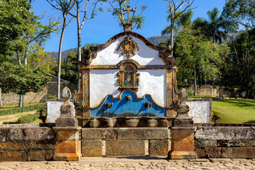 Obraz premium San Jose water fountain in Tiradentes, Minas Gerais, Brasil