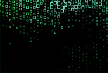 Dark Green vector layout with lines, rectangles.