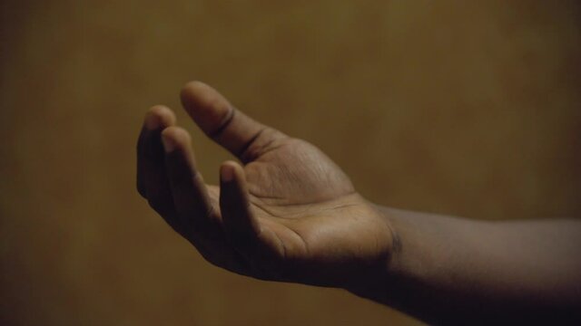 indian hand closing and opeing hand palm lines