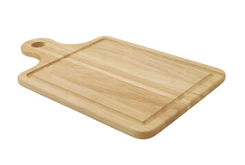 Natural cutting board. Wooden chopping board isolated on white	