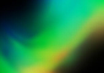 Dark Blue, Green vector blurred shine abstract pattern.