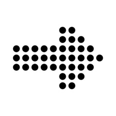 Simple arrow, waypoint sign symbol isolated on white background EPS Vector