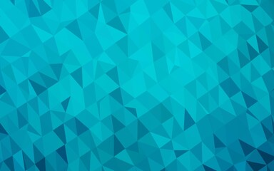 Obraz premium Light BLUE vector abstract polygonal texture.