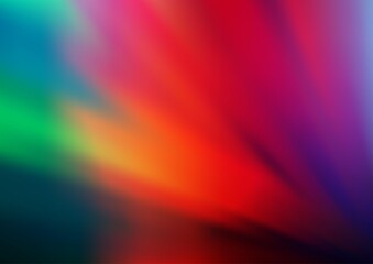 Dark Multicolor, Rainbow vector modern bokeh pattern.