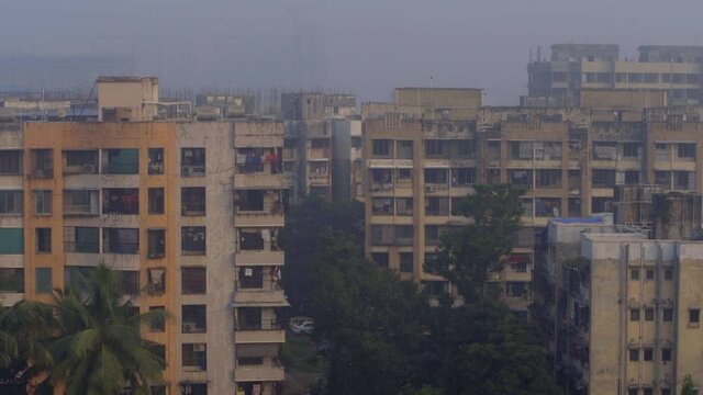 Mumbai climate change building in miraroad Fogg in air September 2020