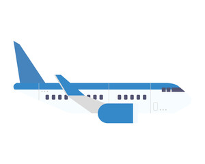 Airplane icon design, Plane vehicle transportation fly air travel aircraft flight aviation and sky theme Vector illustration