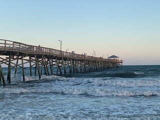 Obraz premium pier at sunset