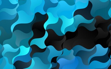 Light BLUE vector background with bubble shapes.