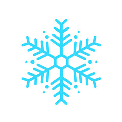 Vector beautiful snowflake design For the winter season that comes with Christmas in the New Year.