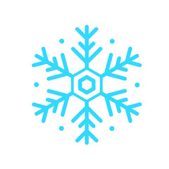 Vector beautiful snowflake design For the winter season that comes with Christmas in the New Year.