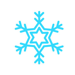 Vector beautiful snowflake design For the winter season that comes with Christmas in the New Year.