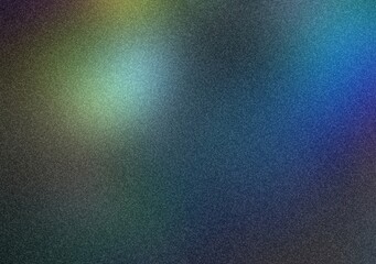 Polished sanded texture of dark blue green gradient holographic colors. Gloss surface empty background covered fine shimmer.