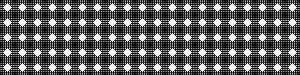 Abstract Cross Pattern Dots Logo generative computational art illustration