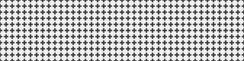 Fototapeta premium Abstract Cross Pattern Dots Logo generative computational art illustration