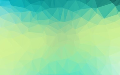 Light Green, Yellow vector triangle mosaic texture.