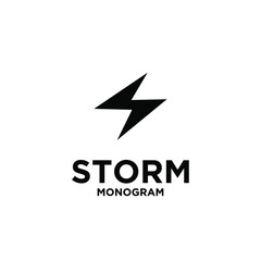 storm with initial s letter vector logo icon illustration design isolated white background