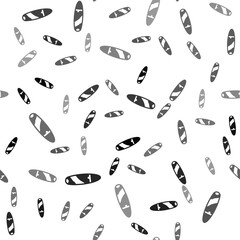 Black Cigar icon isolated seamless pattern on white background. Vector.