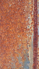 texture of rust and burnt paint on metal