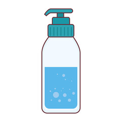 soap bottle design, Disinfects clean antibacterial and hygiene theme Vector illustration