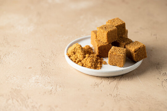 Panela blocks, unrefined whole cane sugar, typical used in Central and Latin America