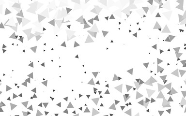Light Silver, Gray vector layout with lines, triangles.