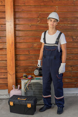 Photo of the master of repair of air conditioners, installation of split systems and maintenance of home heating