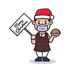 Baker celebrating Christmas in pandemic