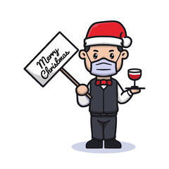 Butler celebrating Christmas in pandemic