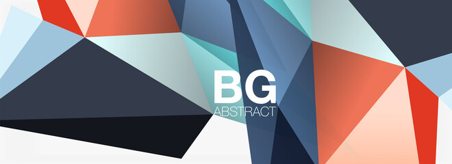 Obraz premium 3d mosaic abstract backgrounds, low poly shape geometric design