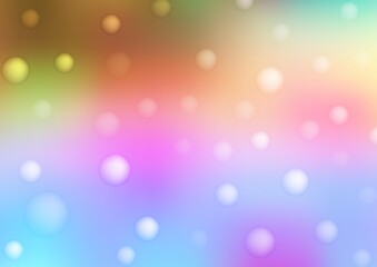 Light Multicolor, Rainbow vector background with dots.