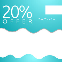 Modern promotion square web banner social media  for ads mobile apps 