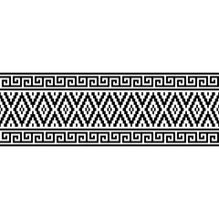Stripe tribal ethnic pattern texture in black white color