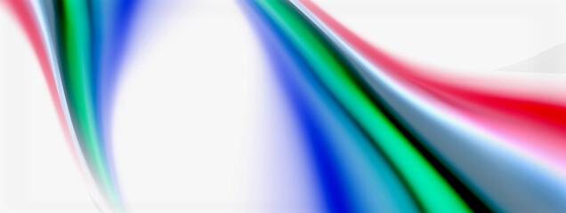Fototapeta premium Abstract Background. Smooth flowing lines, blurred waves, rainbow color style stripes. Vector illustrations for covers, banners, flyers and posters and other