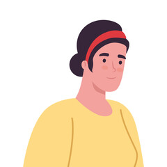 woman cartoon design, Girl female person people human and social media theme Vector illustration