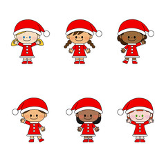 クリスマスコスチュームの子供達 11