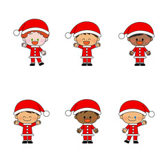 クリスマスコスチュームの子供達 16