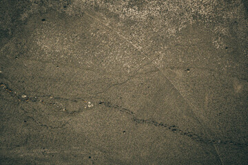 Gray Sepia Toned Concrete real natural wall deep cracks scratches old destroyed surface texture....
