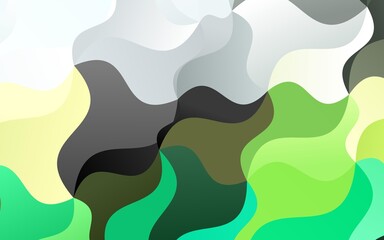 Light Blue, Yellow vector backdrop with bent lines.