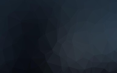 Dark BLUE vector abstract polygonal cover.